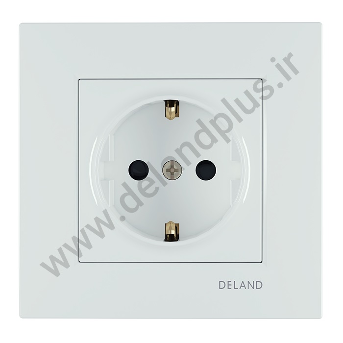 پریز برق ارت دار با پایه سرامیکی