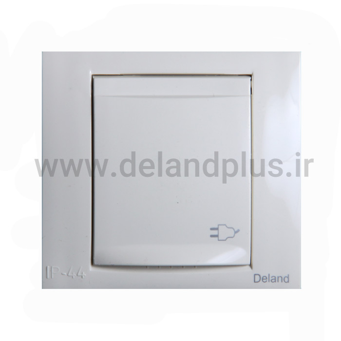 پریز برق ارت دار مدل بارانی توکار سیلور