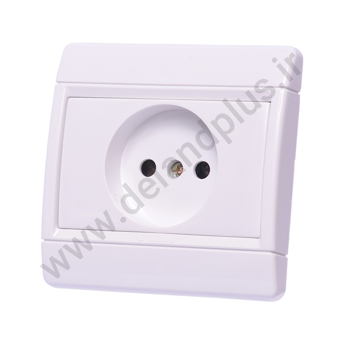 پریز برق ساده مدل رایان سفید