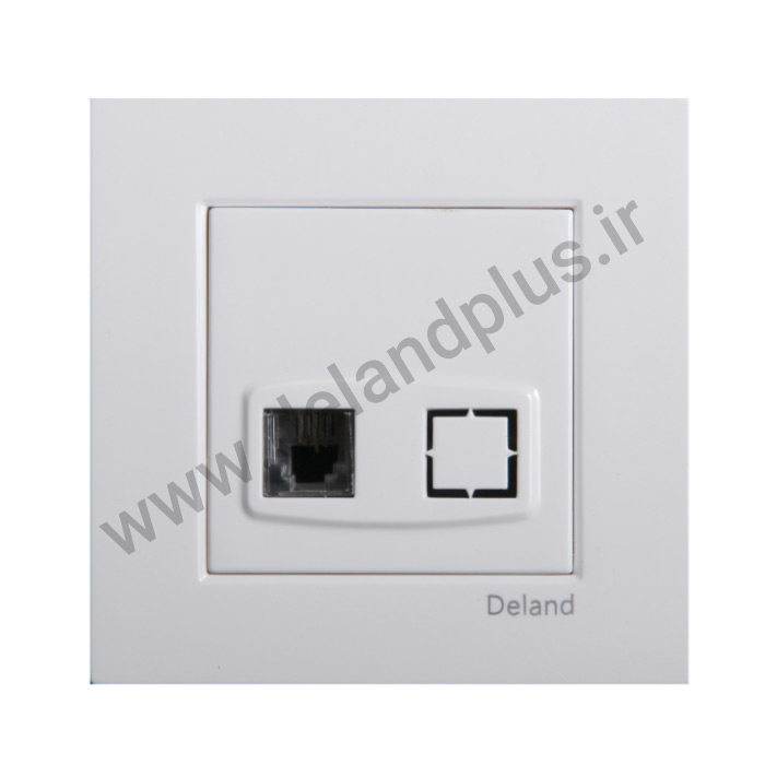 تلفن تک سوکت مدل آسا سفید یک تکه