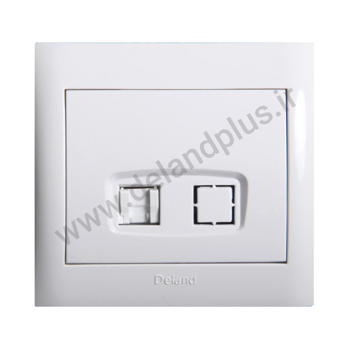 سوکت شبکه مدل آریا سفید یک تکه