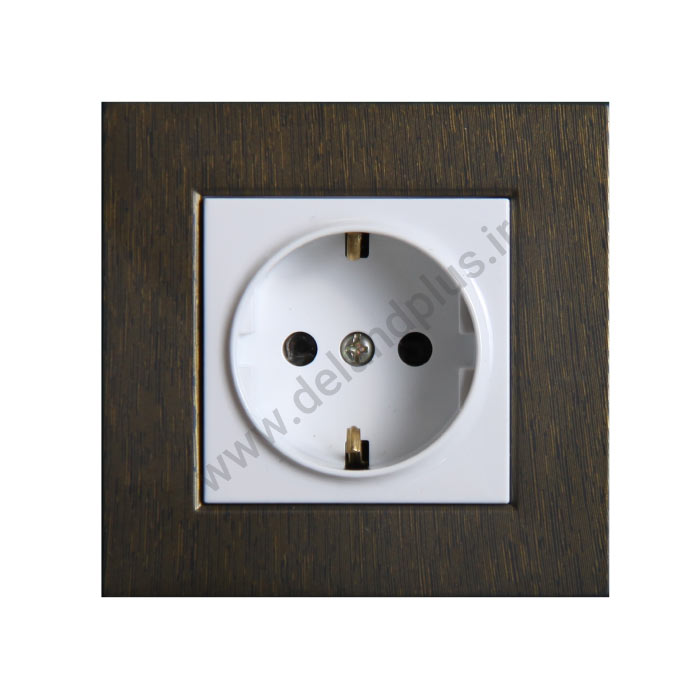 پریز برق ارت دار مدل مکانیزم آسا سفید