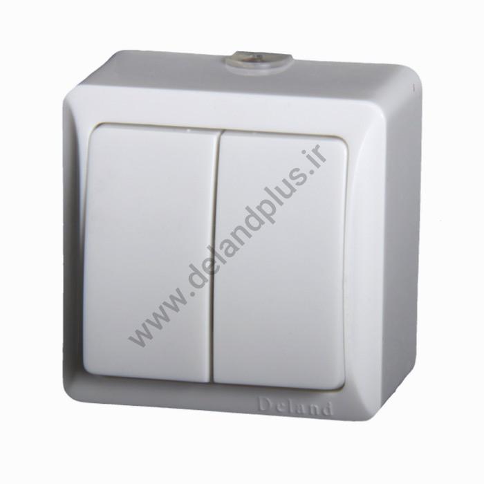 کلید دو پل مدل نسترن روکار