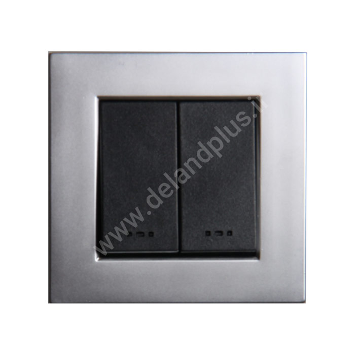 کلید دو پل مدل مکانیزم آسا مشکی