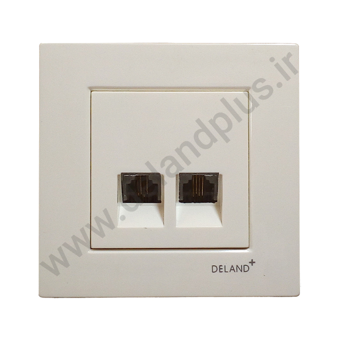 سوکت تلفن دوقلو مدل آسا پلاس سوکت تلفن دوقلو مدل آسا پلاس