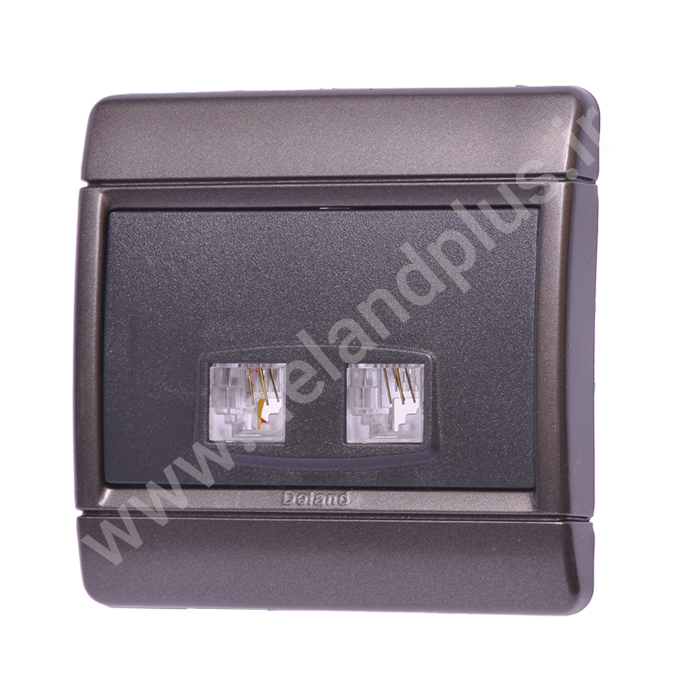 سوکت تلفن دوقلو مدل رایان سوکت تلفن دوقلو مدل رایان