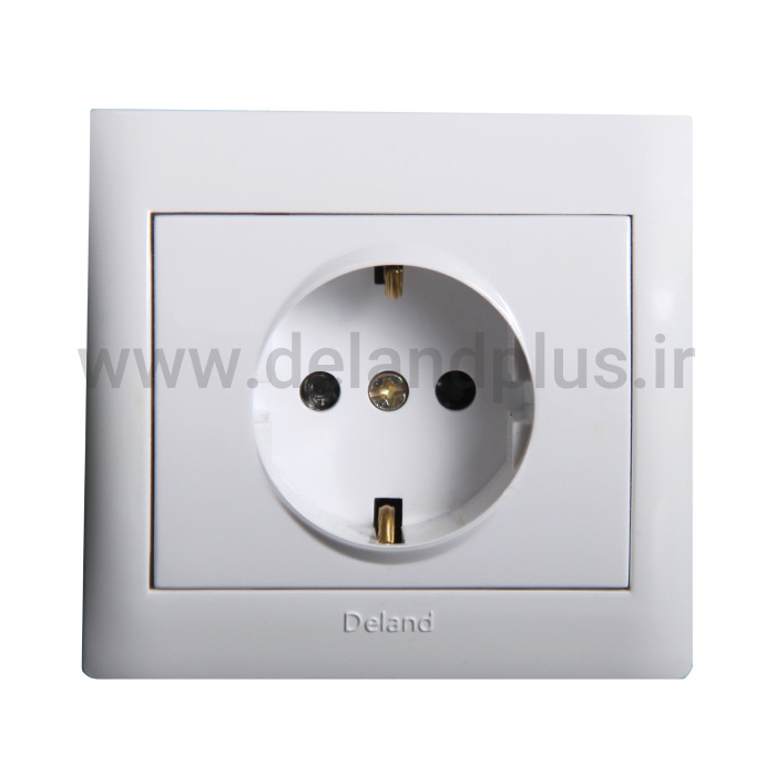 پریز برق ارت دار با پایه سرامیکی مدل آریا پریز برق ارت دار با پایه سرامیکی مدل آریا