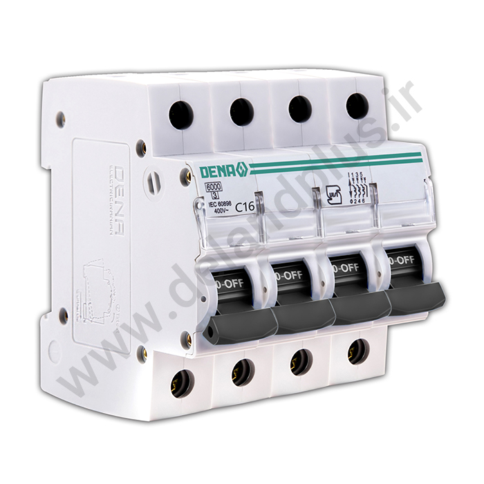 فیوز مینیاتوری چهار پل 16 آمپر دناالکتریک فیوز مینیاتوری چهار پل 16 آمپر دناالکتریک