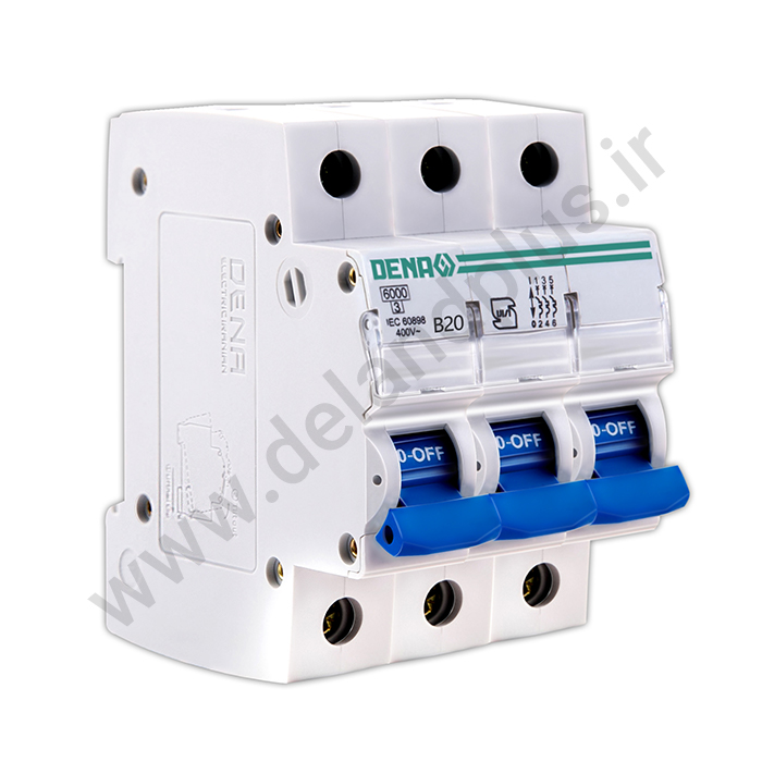 فیوز مینیاتوری سه پل 20 آمپر دناالکتریک