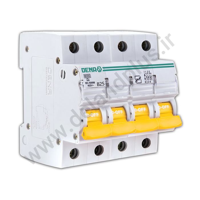 فیوز مینیاتوری چهار پل 25 آمپر