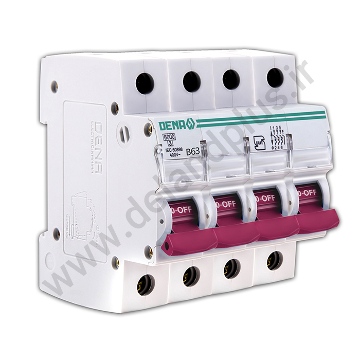 فیوز مینیاتوری چهار پل 63 آمپر