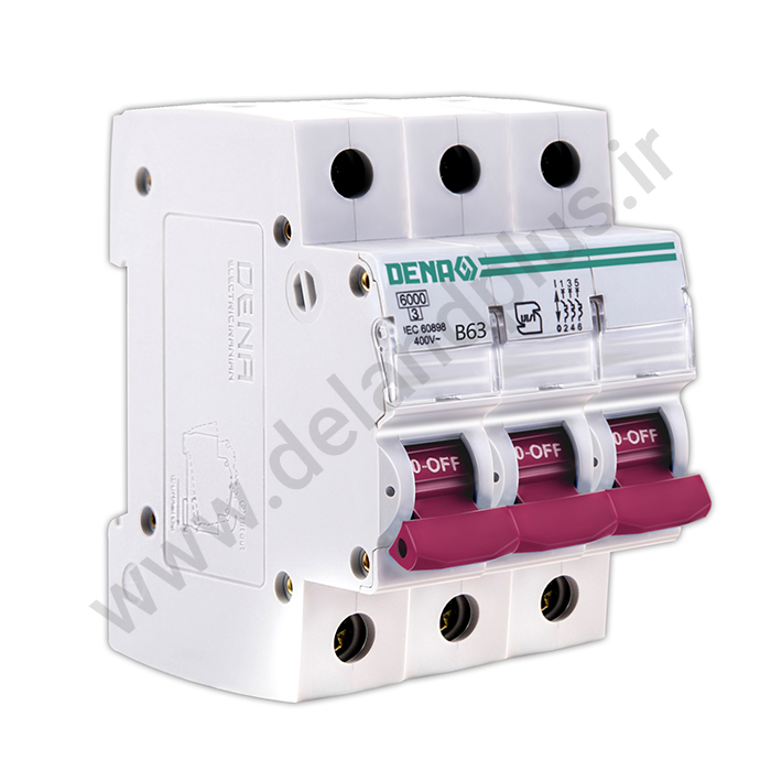 فیوز مینیاتوری سه پل 63 آمپر دناالکتریک