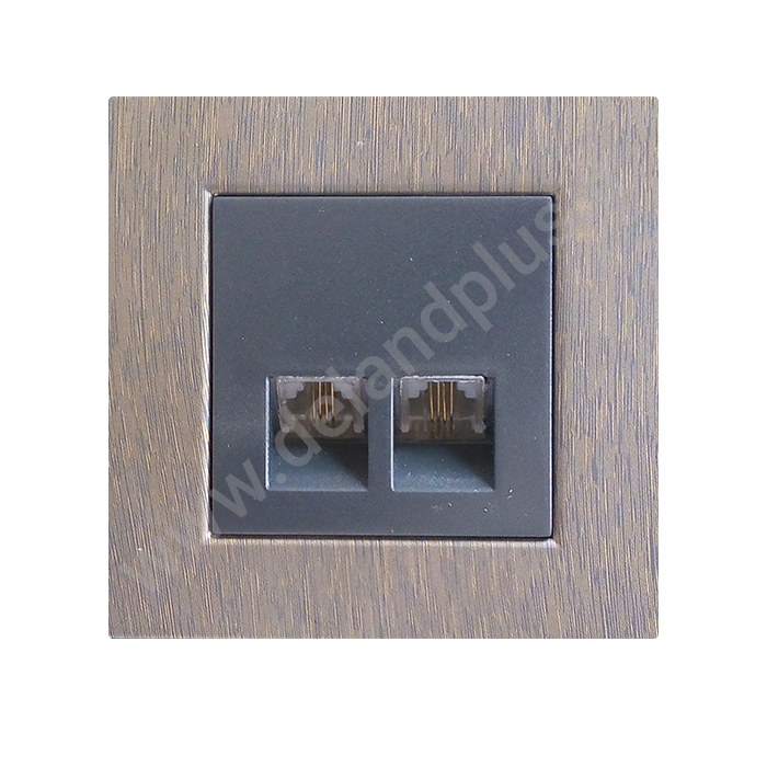 دوقلو براش سوکت تلفن دوقلو مدل مکانیزم آسا براش