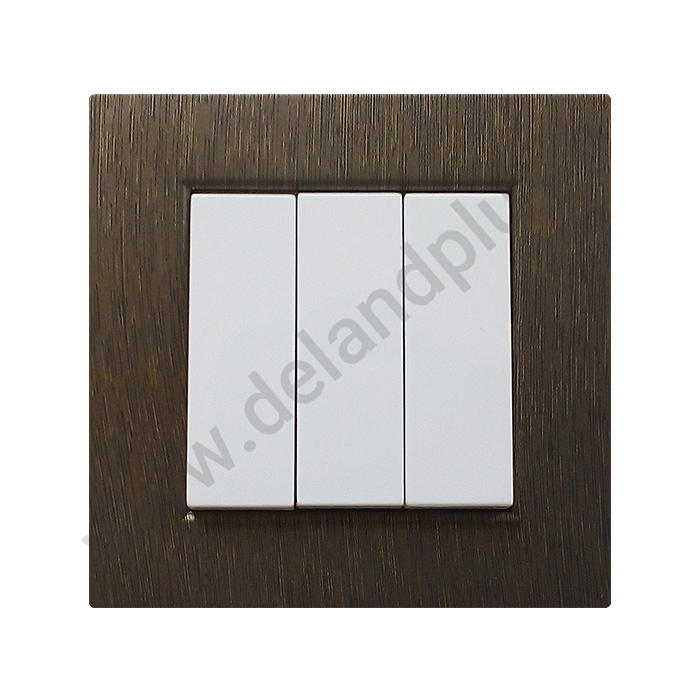 سه پل براش کلید سه پل مدل مکانیزم آسا سفید با قاب براش