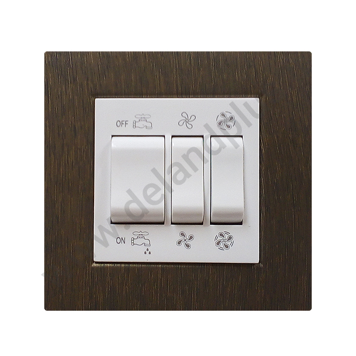 کولربراش کلید کولر مدل مکانیزم آسا سفید با قاب براش