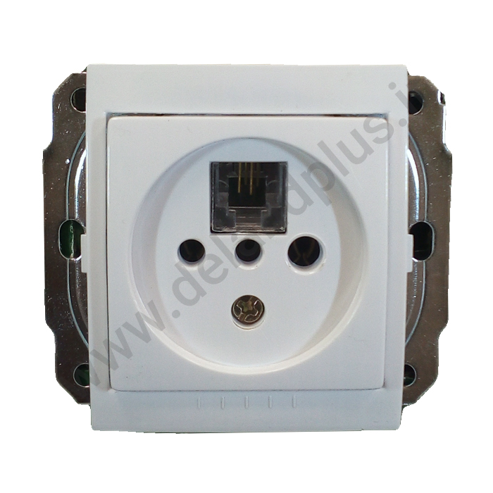 سوکت تلفن دوکاره مدل مکانیزم