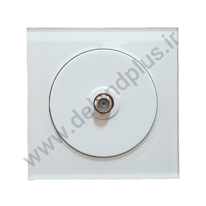 فیش ماهواره تکی مدل آوا پلکسی سفید (مکانیزم قاب)