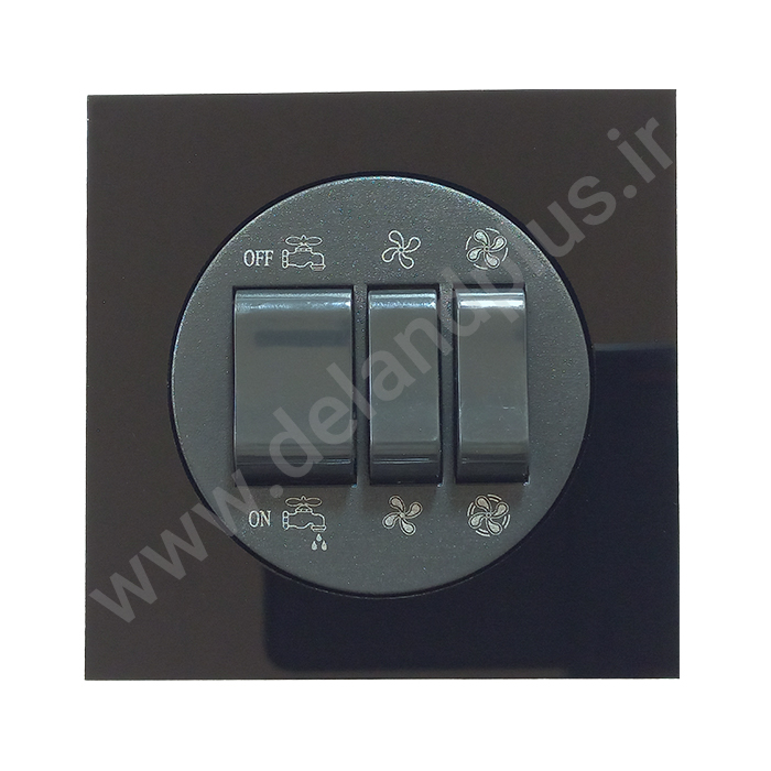 کلید کولر مدل آوا پلکسی مشکی (مکانیزم قاب)