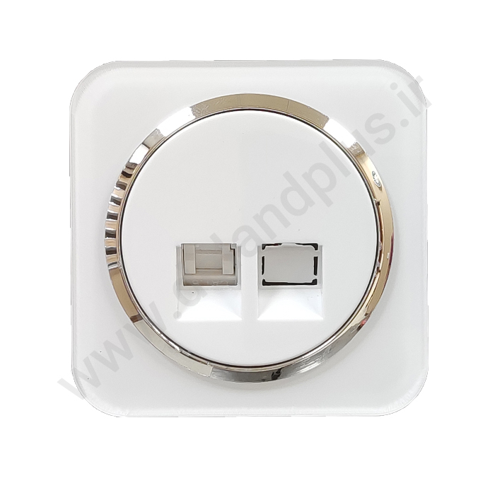 شبکه آدا پلکسی سفید زه نقره ای