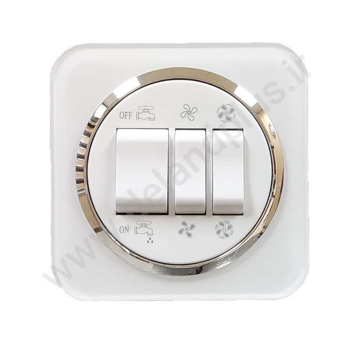 کولر آدا پلکسی سفید زه نقره ای