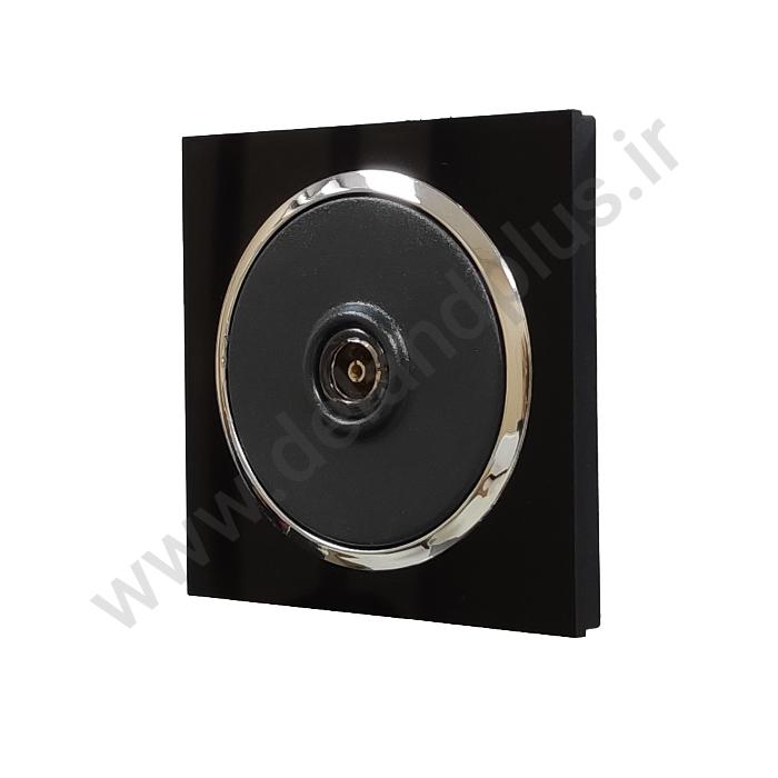 فیش آنتن مدل آوا پلکسی مشکی زه نقره ای (مکانیزم قاب زه نقره ای)