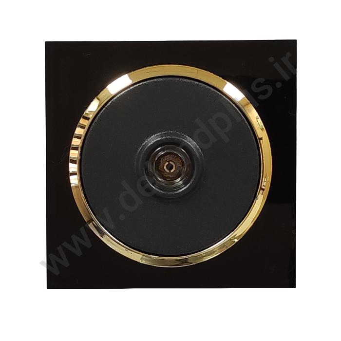 آنتن آوا مشکی زه طلایی فیش آنتن مدل آوا پلکسی مشکی زه طلایی