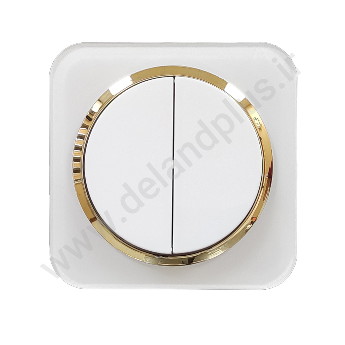 دوپل آدا پلکسی سفید زه طلایی کلید دوپل مدل آدا پلکسی سفید زه طلایی