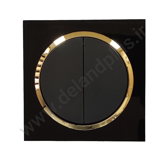 کلید دوپل مدل آوا پلکسی مشکی زه طلایی