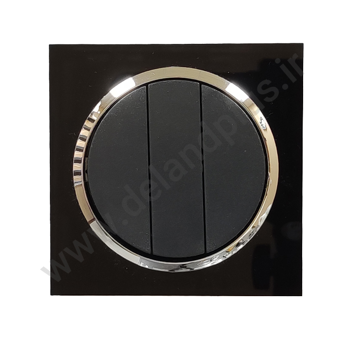 سه پل آوا مشکی زه نقره ای کلید سه پل مدل آوا پلکسی مشکی زه نقره ای