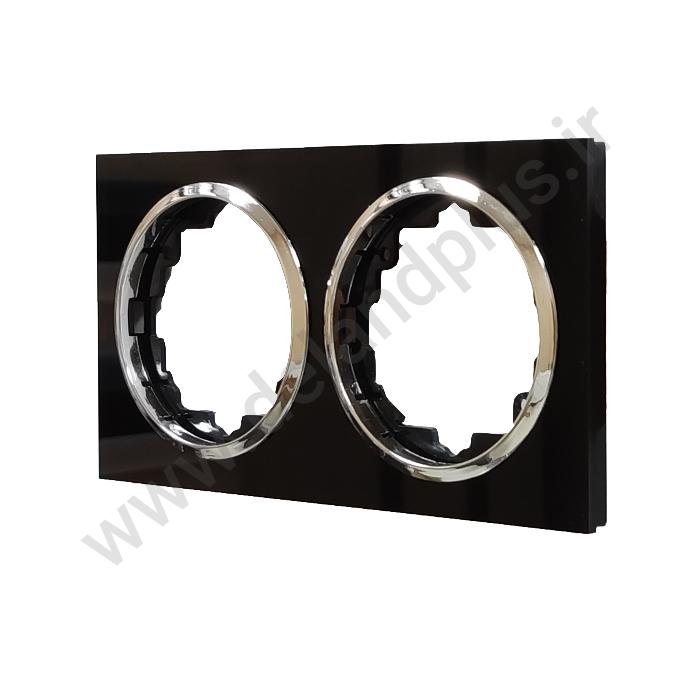 قاب دوخانه آوا مشکی زه نقره ای 1