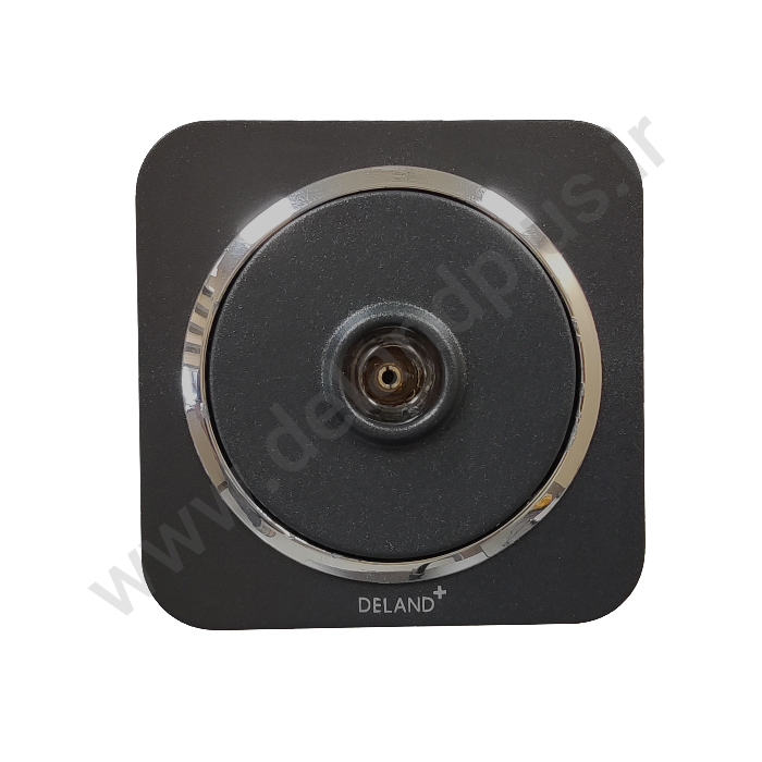 فیش آنتن مدل آدا ساده مشکی زه نقره ای (مکانیزم قاب زه نقره ای)