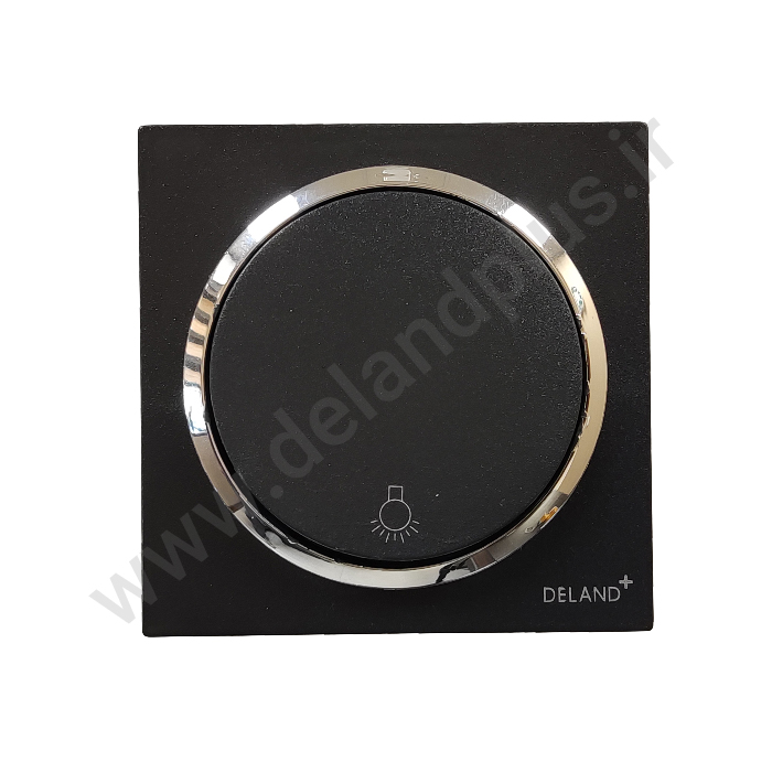 شاسی راه پله مدل آوا ساده مشکی زه نقره ای (مکانیزم قاب زه نقره ای)