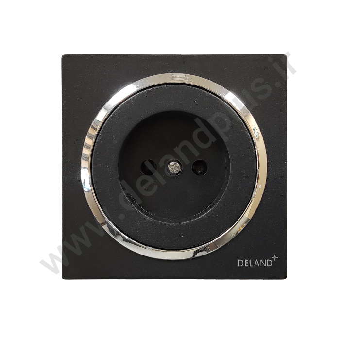 برق آوا ساده مشکی زه طلایی