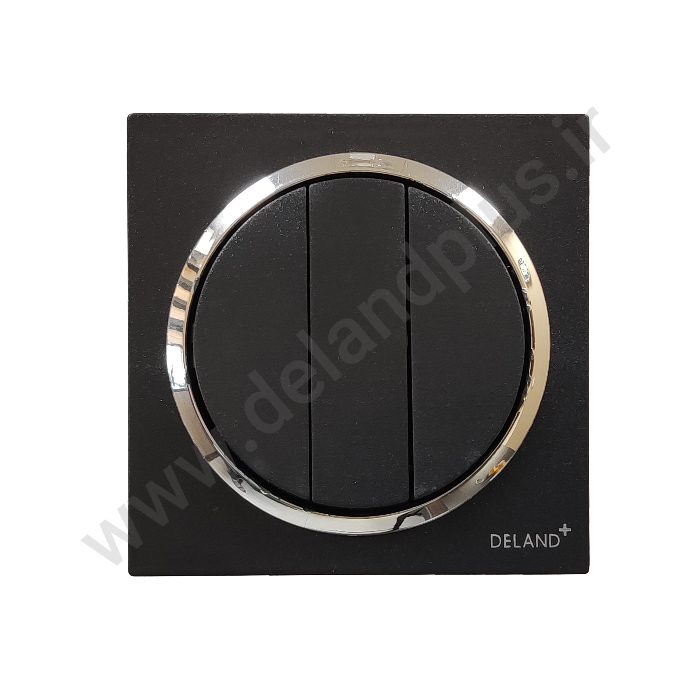 سه پل آوا ساده مشکی زه طلایی