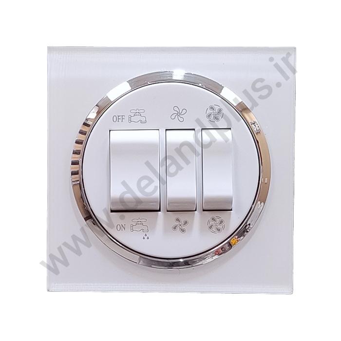 کولر-آوا-زه-نقره-ای کلید کولر مدل آوا پلکسی سفید زه نقره ای