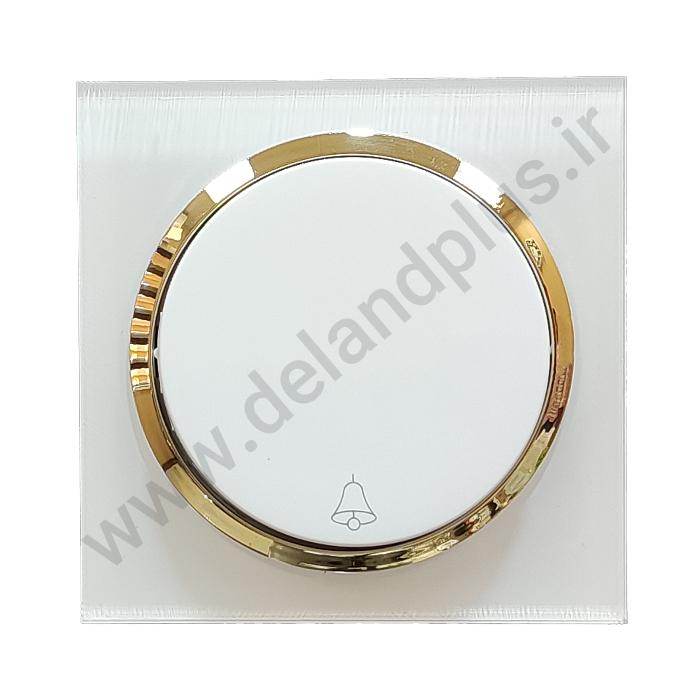 شاسی-زنگ-زه-طلایی شاسی زنگ مدل آوا پلکسی سفید زه طلایی