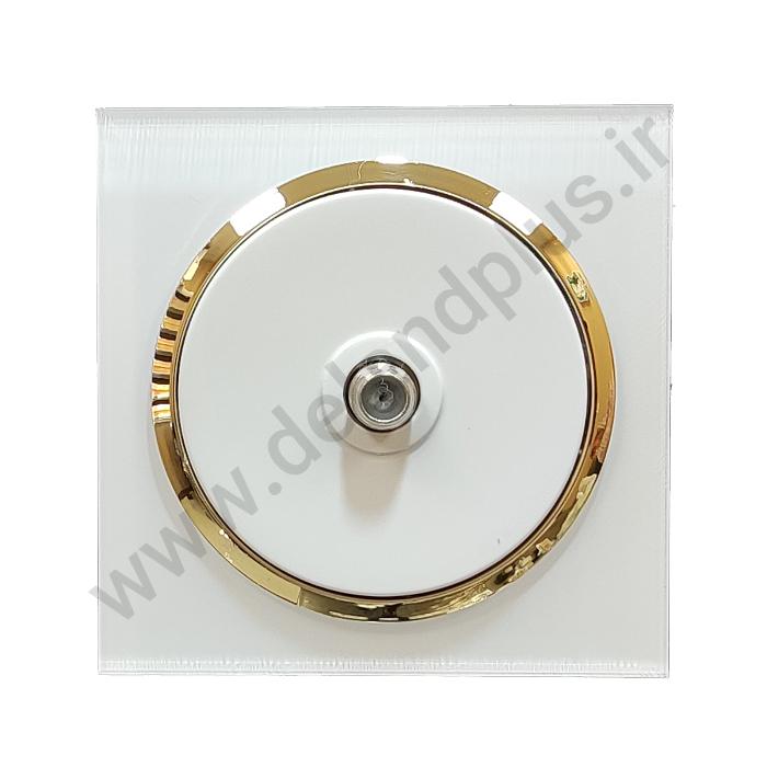 ماهواره-آوا-زه-طلایی فیش ماهواره تکی مدل آوا پلکسی سفید زه طلایی